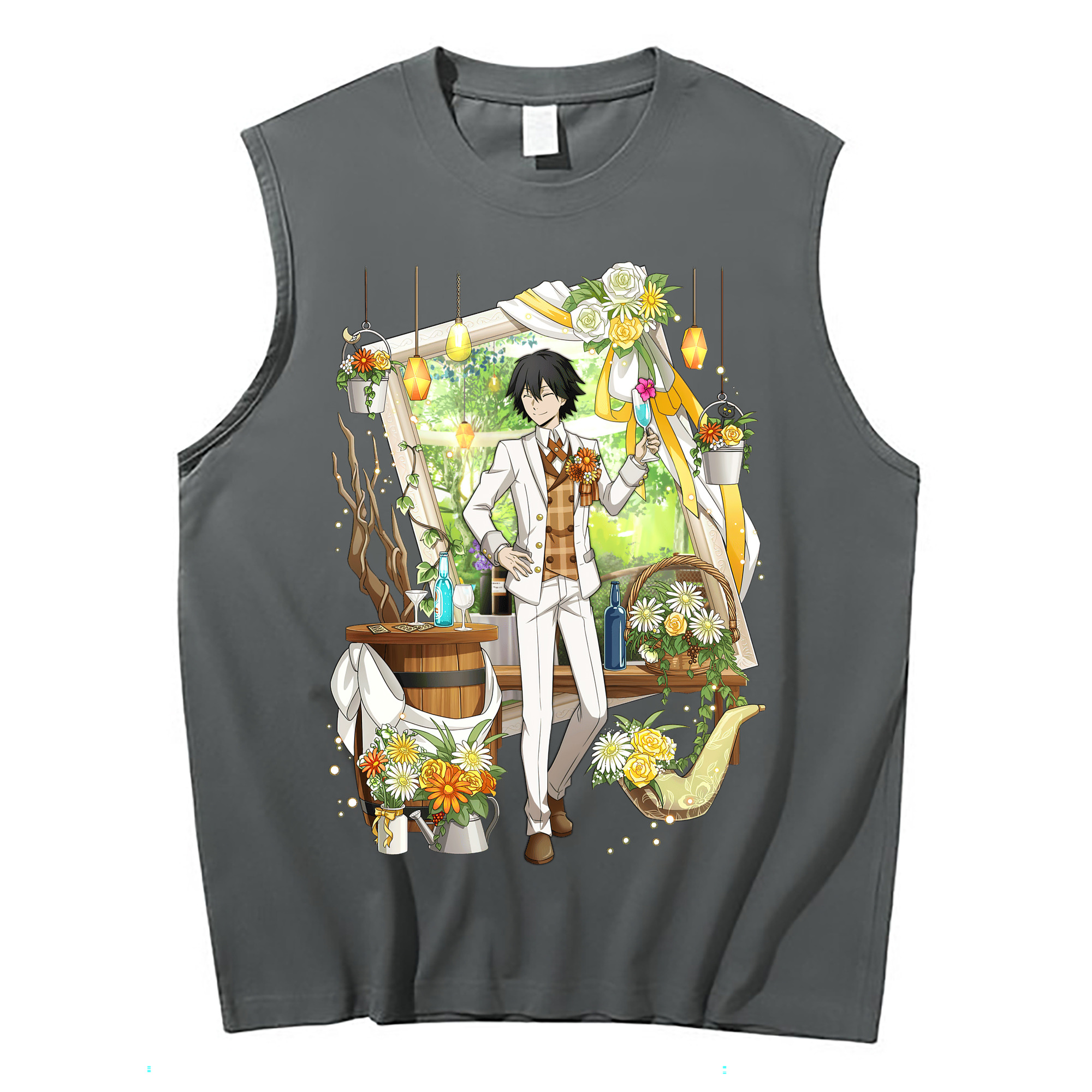 （画像用） 文豪ストレイドッグス Bungo Stray Dogs コットン100％タンクトップ（フロントプリント）